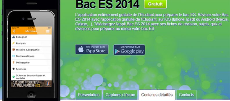 Application BAC ES 2014 par L’Etudiant.fr